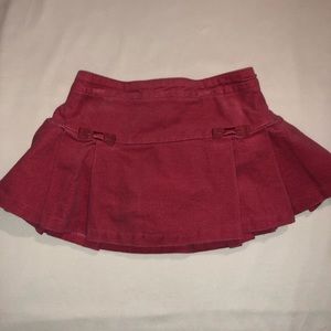 Gymboree Pink Velour Skirt 12-18M